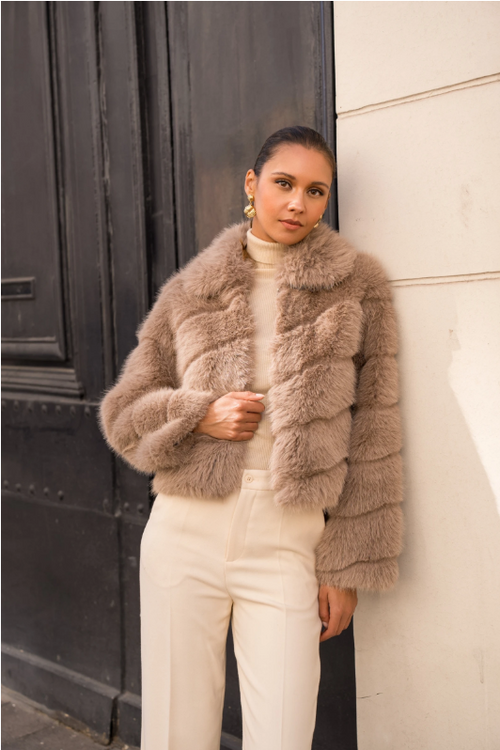 Autumn Embrace Coat - Taupe