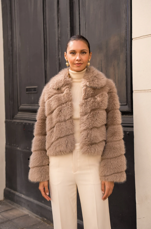Autumn Embrace Coat - Taupe