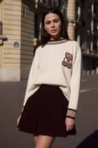 Teddy Dreams Sweater - Oat Beige