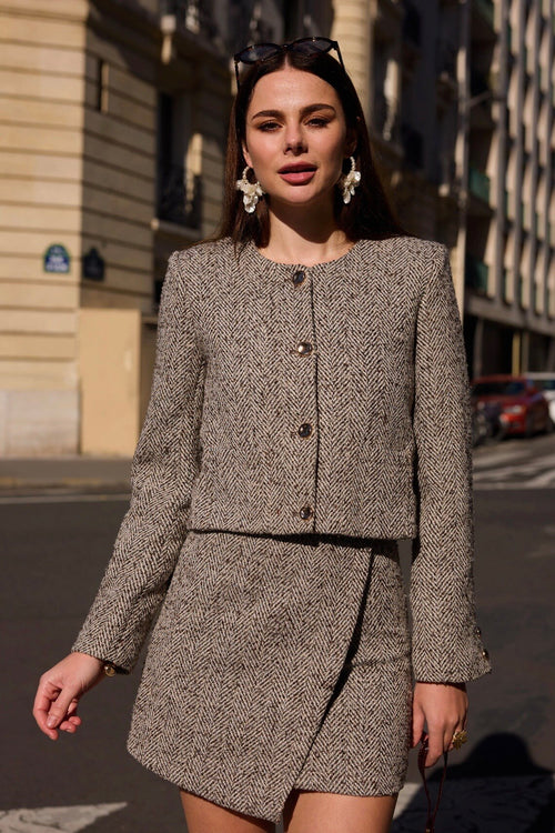 Paris Tweed Blazer – Chocolat Haze
